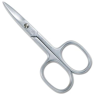 Abbildung von CREDO Nagelschere 8 cm, gebogen, abgerundete Spitzen, mattchrom