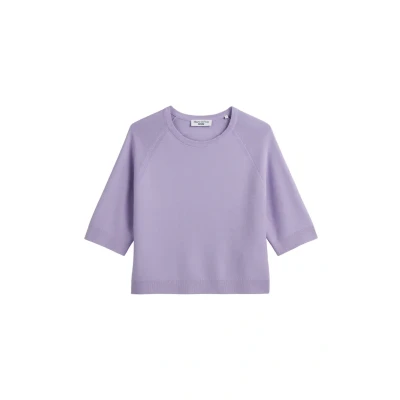 Abbildung von Marc O&#039;Polo Denim Short Sleeve Round NECK Strickpullover, Damen, Größe: Small, Wild orchid