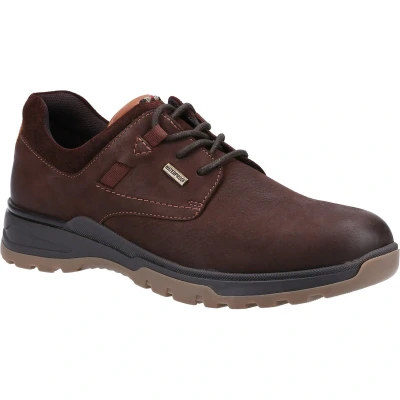 Abbildung von Hush Puppies Pele Leder Herren Braun Nubuk Schnürschuhe