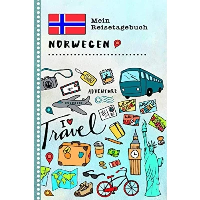 Abbildung von Norwegen Mein Reisetagebuch: Kinder Reise Aktivitätsbuch zum Ausfüllen, Eintragen, Malen, Einkleben A5 Ferien unterwegs Tagebuch Selberschreiben Urlaubstagebuch Journal für Mädchen, Jungen