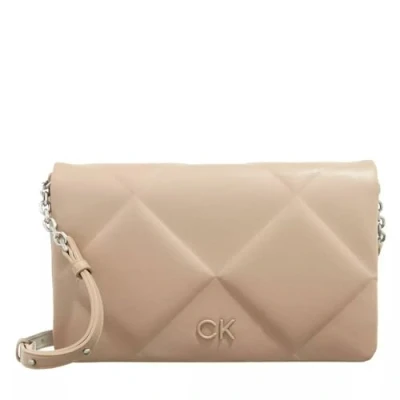 Abbildung von Calvin Klein Relock Quilt Shoulder BAG Umhängetasche, Damen, Größe: One Size, Silver mink