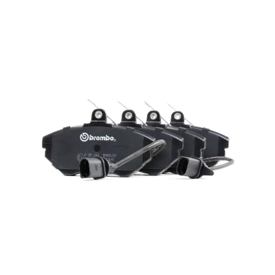 Abbildung von BREMBO P 85 044 Bremsbelagsatz inkl. Verschleißwarnkontakt mit Bremssattelschrauben ohne Zubehör AUDI: A4 B7 Avant, B5 Limousine