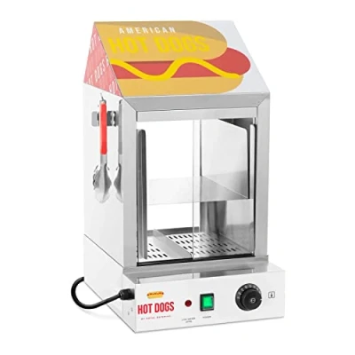 Abbildung von Royal Catering Hotdog Maker Würstchenwärmer Steamer 100 Würstchen 25 Brötchen, 1000 W
