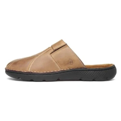 Abbildung von Hush Puppies CARSON Herren Leder Pantoletten Olive