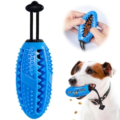 Abbildung von Aidiyapet Kauspielzeug für Hunde,Hundezahnbürste,Kaustangen Zahnbürsten Hunde robuster Naturkautschuk und Zahnreinigung, hundespielzeug Ball Mittelgroße,Kleine