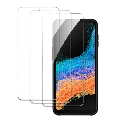 Abbildung von 3 Stück Schutzfolie Kompatibel mit Samsung Galaxy Xcover 6 Pro, 9H Härte Gehärtetem Glas, Anti Kratzer, Öl, Bläschen, Einfache Installation