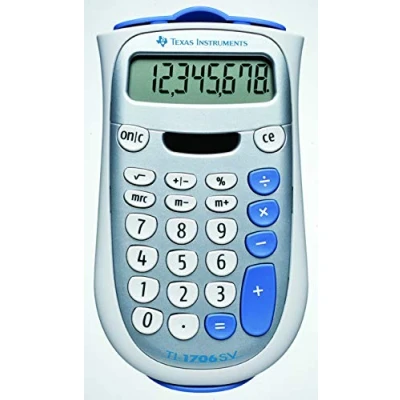 Abbildung von Texas Instruments Taschenrechner TI 1706 SV, 8 stellig, 1 Speicher, Solar/ Batterie