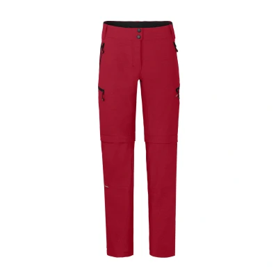 Abbildung von Bergson Outdoorhose VALLI zip off Damen Radhose, robust elastisch, Kurzgrößen, rot