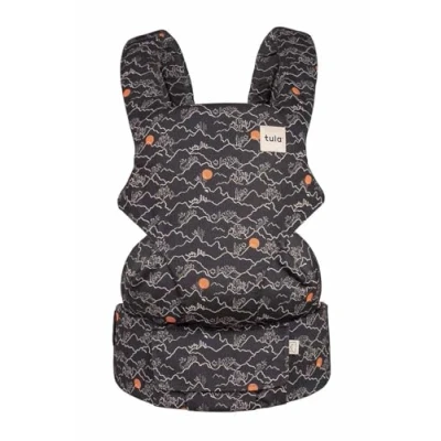 Abbildung von Tula Explore Mesh Babytrage für Neugeborene ab Geburt, 3 in 1 Baby Tragetasche mit Rückenpanel, Bauchtrage Rückentrage, Mojave