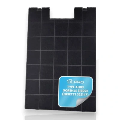 Abbildung von DL pro Kohlefilter 380x257mm für Gorenje 316022 AH083 Aktivkohlefilter Filter Geruchsfilter Dunstabzugshaube Abzugshaube Dunstabzug Dunsthaube