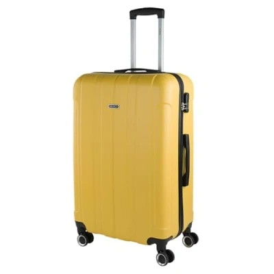 Abbildung von ITACA Handgepäck Koffer Trolley Reisekoffer Mit Rollen und Hartschalenkoffer für Vielreisende. Gelb 771150