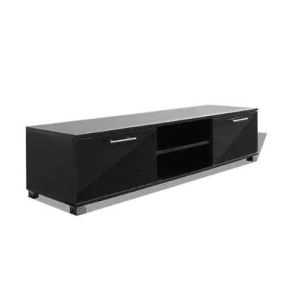 Abbildung von vidaXL TV Schrank Hochglanz Schwarz Fernsehtisch Lowboard Sideboard Möbel