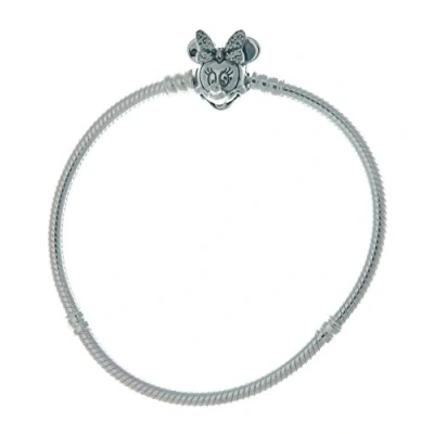 Abbildung von Pandora Minnie Mouse Snake Chain Armband, Damen, Größe: 18, Sterling silver