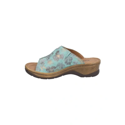 Abbildung von Josef Seibel Catalonia Pantolette hoch, Damen, Größe: 36, Mint multi Leder