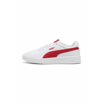 Abbildung von Puma Court Classic Clean Sneakers Teenager Schuhe Für Kinder White/Red Größe: 38.5