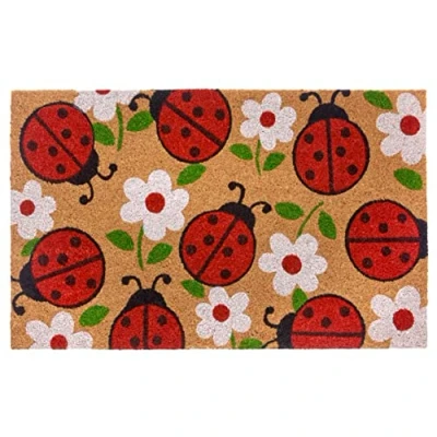 Abbildung von Fußmatte Lady Beetle, HANSE Home, rechteckig, Höhe: 15 mm, Kokos, Schmutzfangmatte, Outdoor, Rutschfest, Innen, Kokosmatte, Flur