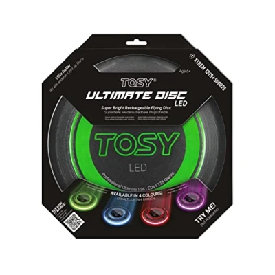 Abbildung von XTREM toys &amp; sports Wurfscheibe TOSY Ultimate Disc LED, leuchtet bei Bewegung