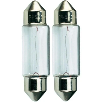 Abbildung von myshopx Soffitte Lampe Glühbirnen Birne 2 Stück C5W 5W 12V SV8,5 10x31mm (2)