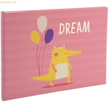 Abbildung von Exacompta 11233E Premium Fotoalbum Dream für 60 Fotos, perfekt Ihre Baby und Kinderfotos zum selbstgestalten Fotobuch rosa