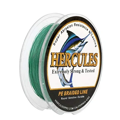 Abbildung von Hercules Super Cast 100m 2000m 109 2196 Yards Geflochtene Angelschnur 6lb 100lb Test für Salzwasser Süßwasser PE Geflecht Fischdraht Superline 4 Stränge