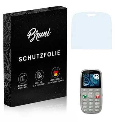 Abbildung von Bruni Schutzfolie kompatibel mit Gigaset GL390 Folie, glasklare Displayschutzfolie (2X)