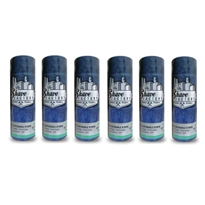 Abbildung von The Shave Factory® Halskrause 500 Stück Neckpaper Neck Stripes Barber Shop Premium Klassische für eine perfekte Friseur (6 Packungen)