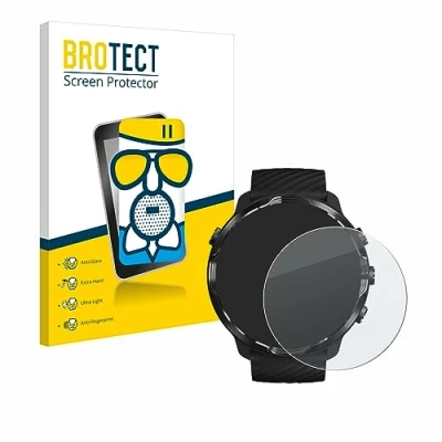 Abbildung von BROTECT Entspiegelungs Schutzglas für Suunto 7 Schutz Folie Panzerfolie Glas Matt [Extrem Kratzfest 9H, Anti Reflex, Fingerprint]