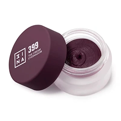 Abbildung von 3INA MAKEUP Vegan The 24h Cream Eyeshadow 399 Burgund Wasserfest Longwear Lidschatten Glitter Cremelidschatten Cremige Textur Volle Farbe Mattes und schimmerndes Cruelty Free