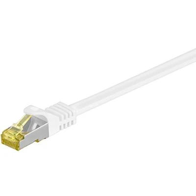 Abbildung von Goobay 91100 RJ45 Patchkabel CAT 6A S/FTP (PiMF) mit 7 Rohkabel / 500 MHz Netzwerkkabel Internetkabel RJ 45 Stecker LAN Kabel Weiß 25m
