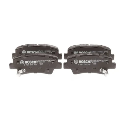 Abbildung von BOSCH 0 986 494 908 Bremsbelagsatz Low Metallic mit integriertem Verschleißwarnkontakt HYUNDAI: i30 II Kombi, i10 III Schrägheck, Tucson