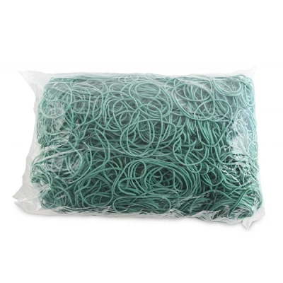 Abbildung von OFFICE PRODUCTS Gummibander Durchmesser: 50mm Farbe: Grün/Gewicht: 1000g 1 kg/Haushaltsgummi Gummiringe Gummi/Kautschuk 60% / Gummis für Zuhause Büro Schule