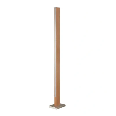 Abbildung von Lucande Stehlampe Tamlin, dimmbar, LED Leuchtmittel fest verbaut, warmweiß, Modern, Holz, Metall, buche natur, 1 flammig, inkl.