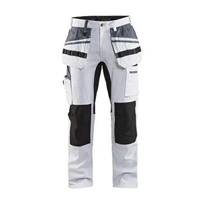 Abbildung von Blaklader 191010001099D124 Malerhose mit Stretch, Weiß/Schwarz, Größe D124
