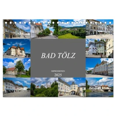 Abbildung von Bad Tölz Impressionen (Tischkalender 2025 DIN A5 quer), CALVENDO Monatskalender