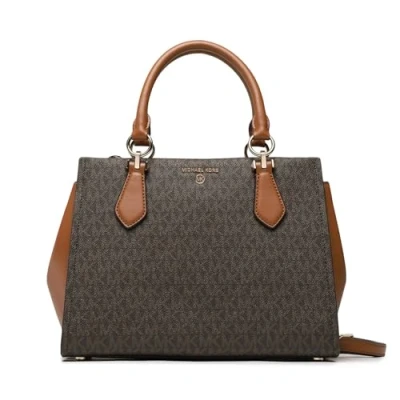 Abbildung von Michael Kors Marilyn Satchel Handtasche, Damen, Größe: One Size, Brown/acorn
