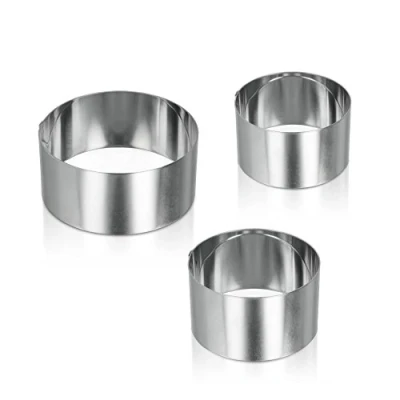 Abbildung von Metaltex Speisering 3er Set Edelstahl Speise /Backring Kochring Dessertring