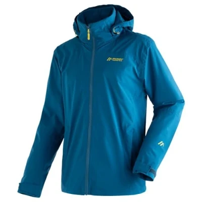 Abbildung von Maier Sports Outdoorjacke &quot;Metor rec M&quot;, Herren Regenjacke wasserdicht mit Kapuze, 2 Taschen außen, Innentasche