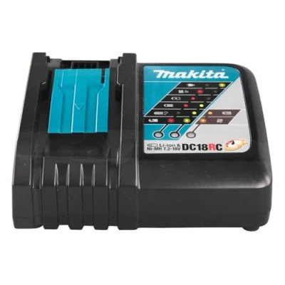 Abbildung von Makita DC18RC Werkzeug Akku Ladetechnik (Schnellladegerät für Akkus der LXT Serie mit 14,4 V und 18 V)