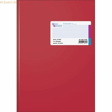 Abbildung von König und Ebhardt &amp; 8614253 Geschäftsbuch / Kladde (A4, kariert, 70g/m², 144 Blatt Klebebindung)