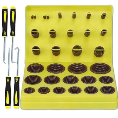 Abbildung von ZDBB 386 PCS Metric FKM O Ring Kit 30 Größen Fluorocarbon Oring Assortment Set für Automobile Motoren Zylinder Hydraulik Sanitär Armaturen Assorted Chemical Mehr