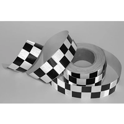Abbildung von Philtrade warntafel aufkleber schwarz weiß reflektor band waben