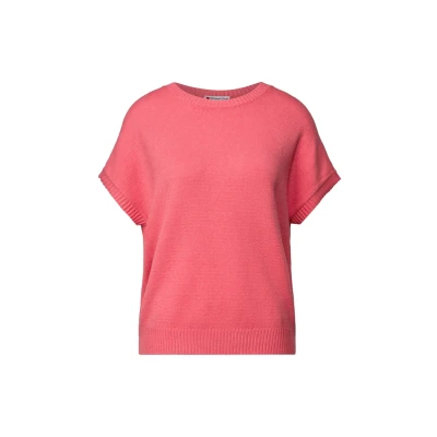 Abbildung von Street One Damen 3015629 Ärmelloser Cozy Sweater, Almond Coral, 34