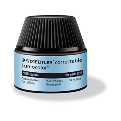 Abbildung von STAEDTLER 487 05 Lumocolor correctable Nachfüllstation für 305, 15 20x Nachfüllen, blau