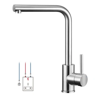 Abbildung von WOOHSE Küchenarmatur Niederdruck, 360 Schwenkbare Spültischarmatur für Boiler (1 St., Mischbatterie)
