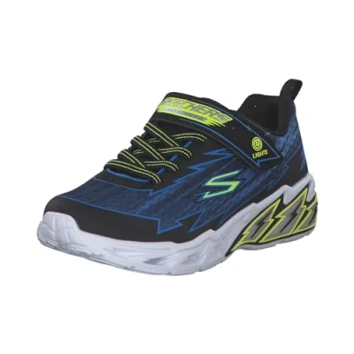 Abbildung von Skechers Light UP Storm Sneaker low für Kinder, Größe: 28, Black blue yellow Schuhe