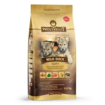 Abbildung von Wolfsblut Wild Duck Puppy 12,5 kg Trockenfutter Hundefutter Getreidefrei