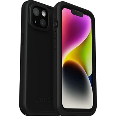 Abbildung von OtterBox Fre Hülle für iPhone 14, mit MagSafe, Wasserdicht (IP68), stoßfest, schmutzabweisend, schlanke integriertem Displayschutz, 5x getestet nach Militärstandard, Schwarz