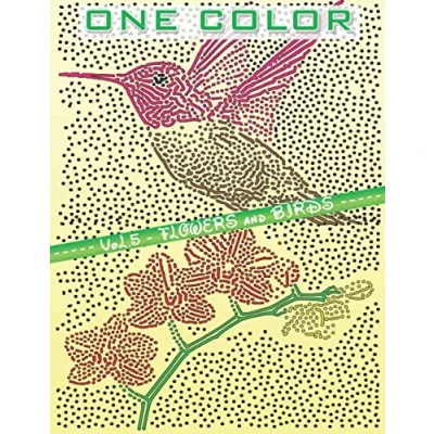 Abbildung von ONE COLOR: VoL.5 FLOWERS and BIRDS (One color coloring book, Band 6)