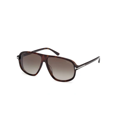 Abbildung von Tom Ford Guillaume Sonnenbrille, Herren, Größe: 61, Dark avana brown