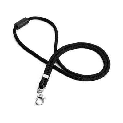 Abbildung von Durable Schlüsselband aus recyceltem rPET mit Karabiner, Bandlänge 46 cm, 10 Stück, schwarz, 824101